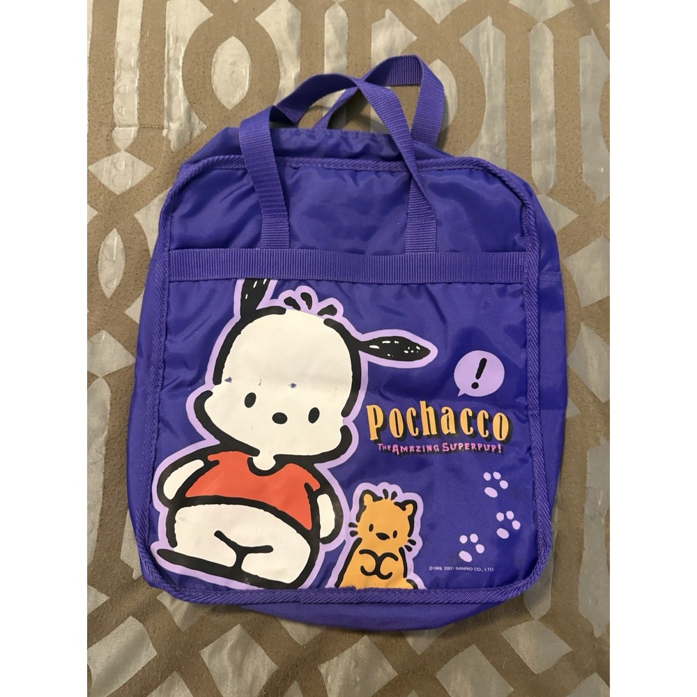 Sanrio Vintage 2001 Pochacco The Amazing Superpup! Backpack Y2K. Read Details.